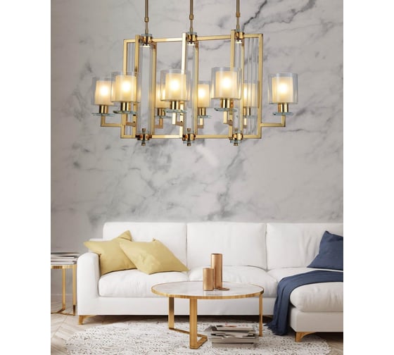 Подвесная люстра Lumina Deco Manhattan LDP 8012-8P F.GD