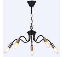 Люстра HIPER 5хE14х40Вт BLACK/GOLD H005-5
