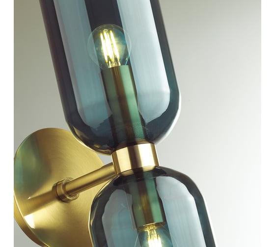 Бра с выключателем ODEON LIGHT ORINOCO стекло, E14, 2х60W 4803/2W