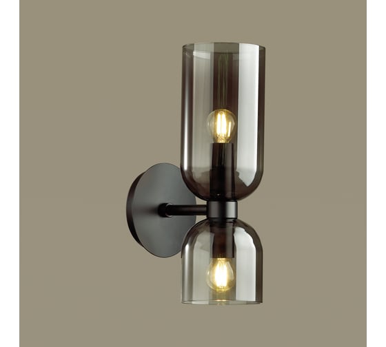 Бра с выключателем ODEON LIGHT ORINOCO стекло, E14, 2х60W 4804/2W
