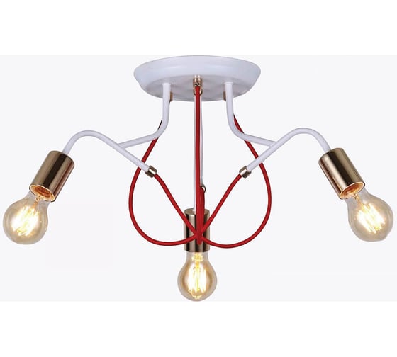 Люстра HIPER 3хE27х60Вт WHITE/GOLD H001-3