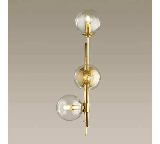 Бра с выключателем ODEON LIGHT BRAZERI стекло, E14, 3х60W 4799/3W