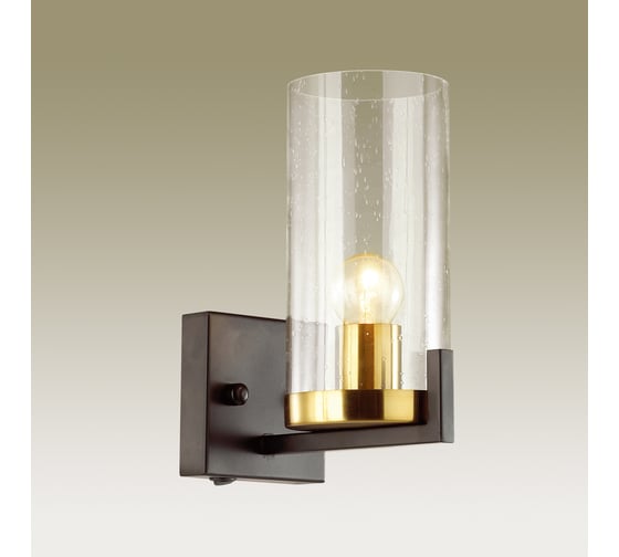 Бра с выключателем ODEON LIGHT KAVO стекло, E27, 1х60W 4817/1W