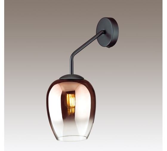 Бра с выключателем ODEON LIGHT PALTA стекло, E27, 60W 4760/1W