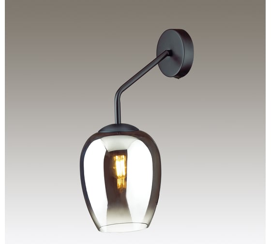 Бра с выключателем ODEON LIGHT PALTA стекло, E27, 60W 4759/1W
