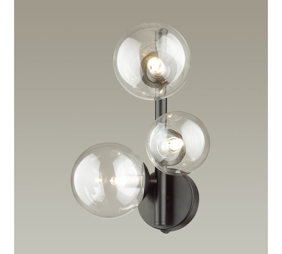 Бра с выключателем ODEON LIGHT TOVI стекло, G9, 3х40W 4818/3W