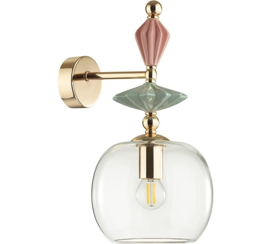 Бра ODEON LIGHT BIZET стекло, E14, 1х40W 4855/1WB