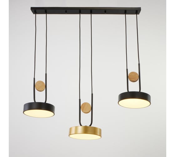 Светильник BayerLux 35445/3 LED 72Вт 3000-6000К черный-золото 70х18х26 см 4941246