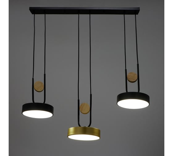 Светильник BayerLux 35445/3 LED 72Вт 3000-6000К черный-золото 70х18х26 см 4941246