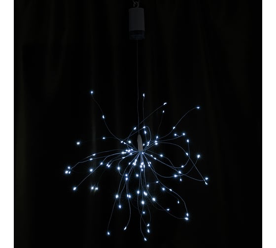 Линейная гирлянда FERON CL595, от батареек, 100 LED, 5000К, статичная, IP20 41655