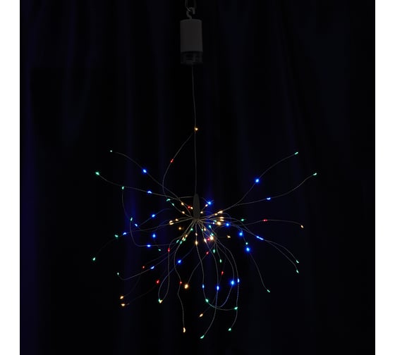 Линейная гирлянда FERON CL595, от батареек, 100 LED, мультиколор, статичная, IP20 41656