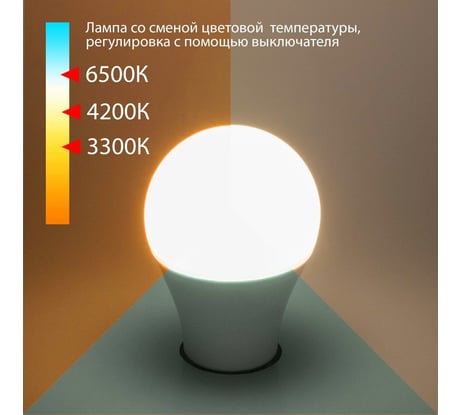 Светодиодная лампа Elektrostandard BLE2745 Classic LED, D, 13W, 3300/4200/6500K, E27, А60 a053389