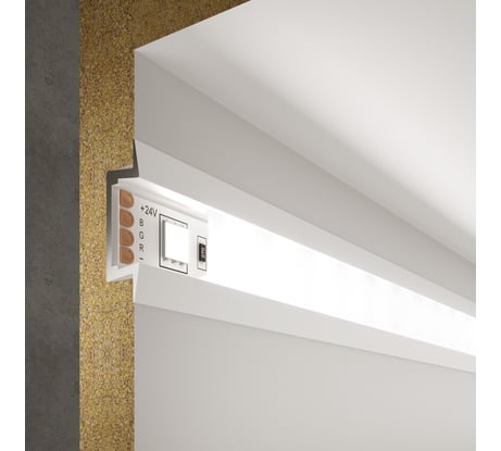 Встраиваемый профиль Elektrostandard LL-2-ALP007 алюминиевый, белый/белый для LED ленты (под ленту до 11mm) a053624