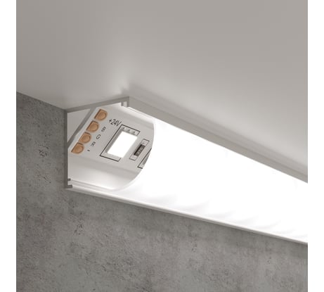 Угловой профиль Elektrostandard LL-2-ALP008 алюминиевый, белый/белый для LED ленты (под ленту до 10mm) a053628
