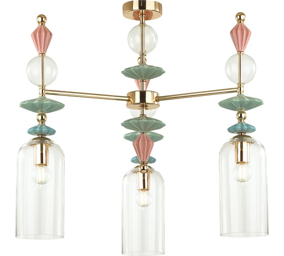 Потолочная люстра ODEON LIGHT BIZET стекло, E14, 3х40W 4855/3C