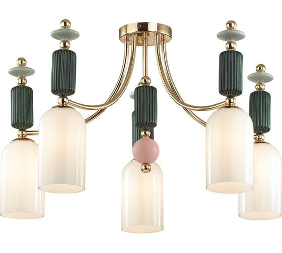 Потолочная люстра ODEON LIGHT CANDY стекло, E14, 5х40W 4861/5C