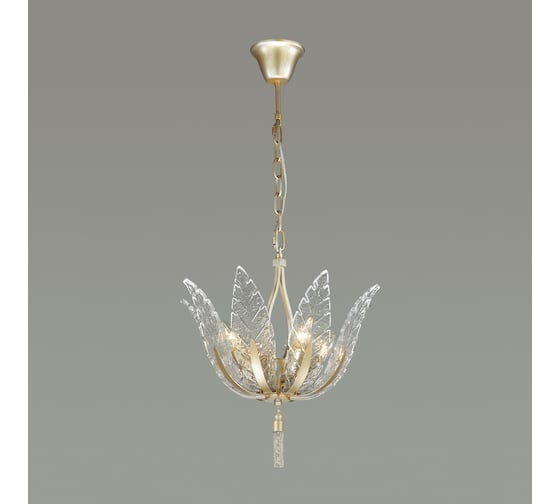 Люстра ODEON LIGHT FLOWERI стекло, E14, 4х40W 4838/4
