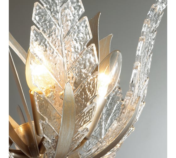 Люстра ODEON LIGHT FLOWERI стекло, E14, 4х40W 4838/4