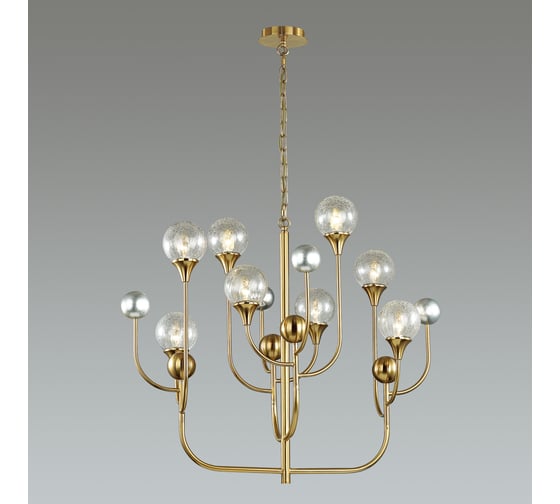 Люстра ODEON LIGHT KELLI стекло, E14, 8х40W 4785/8