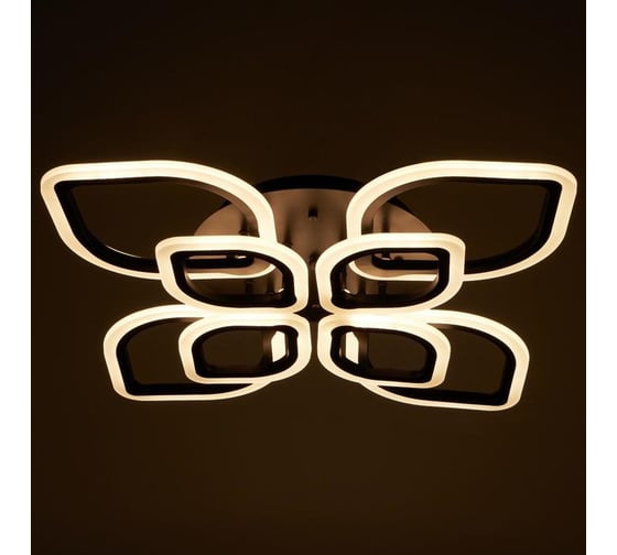 Люстра BayerLux с ПДУ 59113/8 LED 168Вт 3000-6000К диммер черный 76х76х12 см 5109273