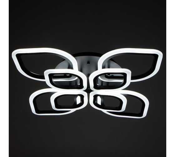 Люстра BayerLux с ПДУ 59113/8 LED 168Вт 3000-6000К диммер черный 76х76х12 см 5109273