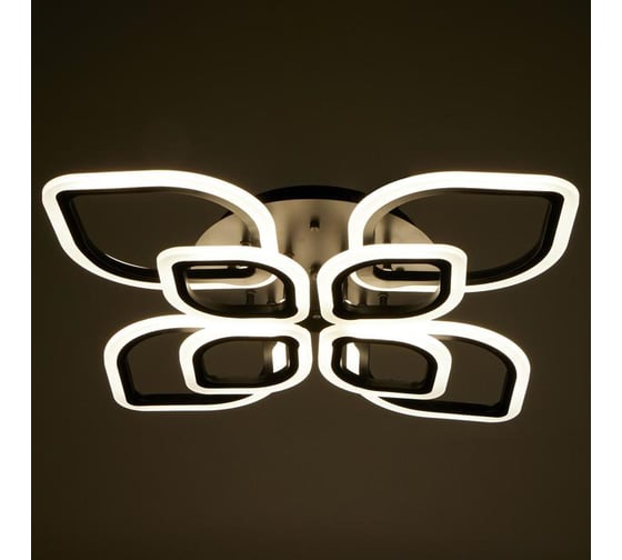 Люстра BayerLux с ПДУ 59113/8 LED 168Вт 3000-6000К диммер черный 76х76х12 см 5109273