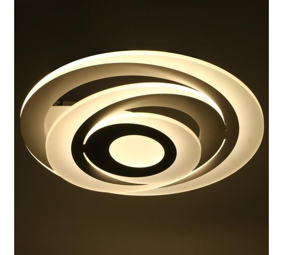 Люстра BayerLux с ПДУ 88007/1 LED 120Вт 3000-6000К диммер белый 54х54х13 см 4941102