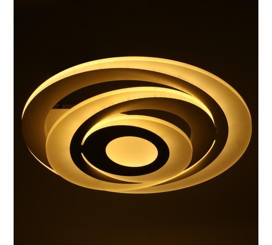 Люстра BayerLux с ПДУ 88007/1 LED 120Вт 3000-6000К диммер белый 54х54х13 см 4941102