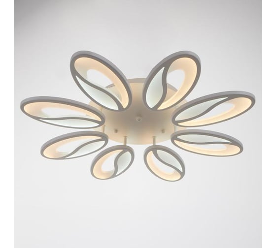 Люстра BayerLux с ПДУ 59114/8WT LED 160Вт 3000-6000К диммер белый 70х70х7 см 5109290