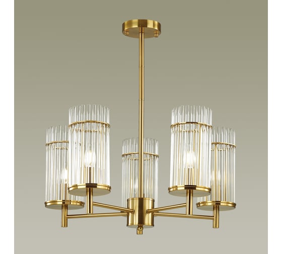Люстра ODEON LIGHT FORMIA стекло, E14, 5х60W 4809/5