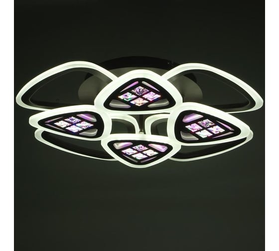 Люстра BayerLux с ПДУ 1160/8CF LED 168Вт 3000-6000К диммер кофе 70х70х10 см 5250772