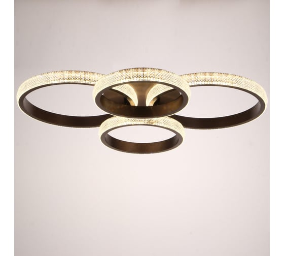 Люстра BayerLux с ПДУ 88002/4 LED 148Вт 3000-6000К диммер кофе 82х64х14 см 4941097