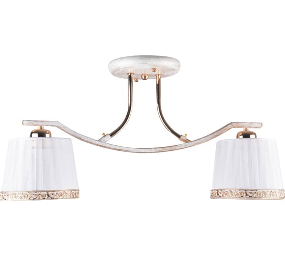 Люстра HIPER 2хE27х60Вт WHITE/GOLD H016-2 1