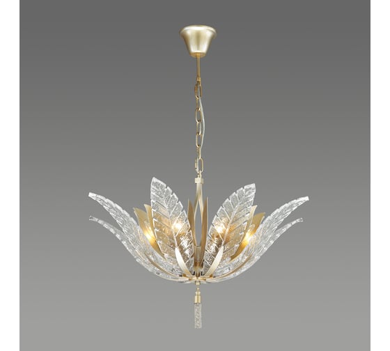 Люстра ODEON LIGHT FLOWERI стекло, E14, 8х40W 4838/8