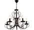 Люстра HIPER 5хЕ27х60Вт BLACK H105-5 1