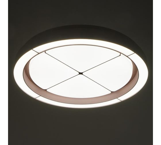 Люстра BayerLux с ПДУ 60408/1 LED 112Вт диммер 3000-6000К кофе 50х50х7 см 4942297