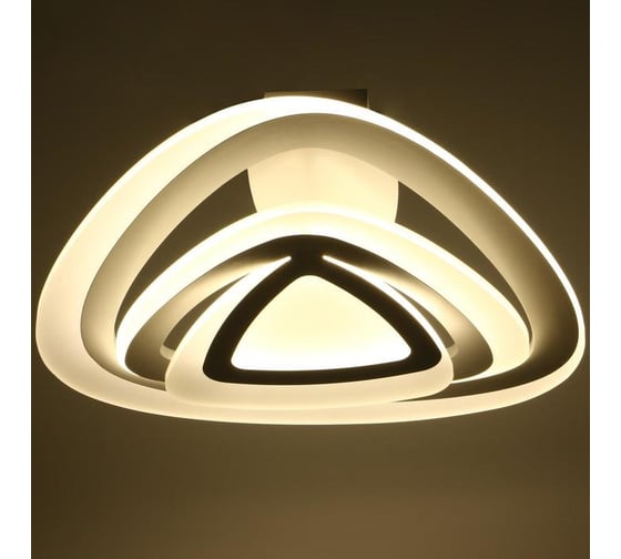 Люстра BayerLux с ПДУ 88008/1 LED 120Вт 3000-6000К диммер белый 54х54х13 см 4941103