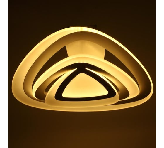 Люстра BayerLux с ПДУ 88008/1 LED 120Вт 3000-6000К диммер белый 54х54х13 см 4941103