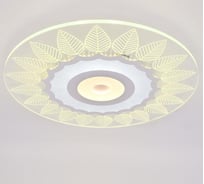 Люстра BayerLux с ПДУ 74655/1 LED 60Вт 3000-6000К диммер бело-прозрачный 50х50х5 см 5073789