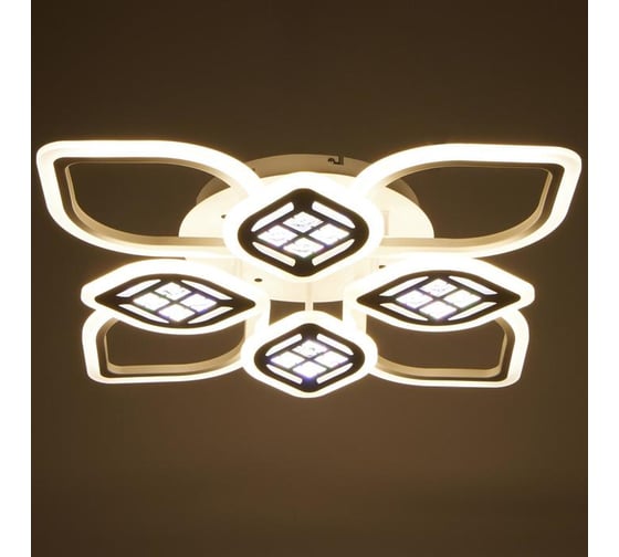 Люстра BayerLux с ПДУ 1153/8 LED 208Вт 3000-6000К диммер белый 72х72х10 см 5250756