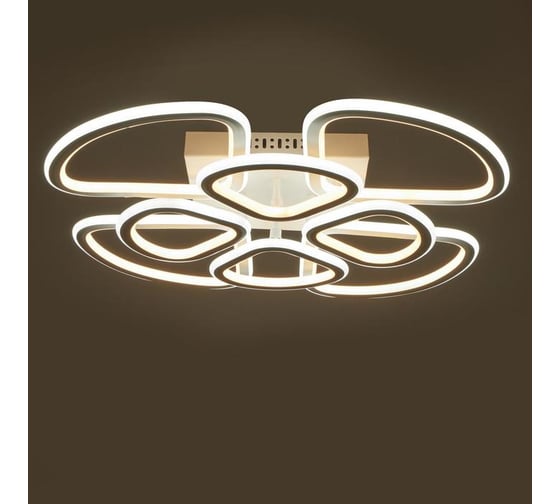 Люстра BayerLux с ПДУ 71189/8 LED 216Вт диммер 3000-6000К белый 67х67х12,5 см 4934973
