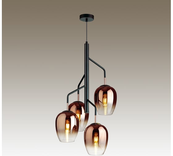 Люстра ODEON LIGHT PALTA стекло, E27, 4х60W 4760/4