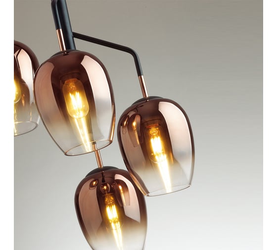 Люстра ODEON LIGHT PALTA стекло, E27, 4х60W 4760/4