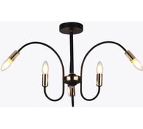 Люстра HIPER 6хE14х40Вт BLACK/GOLD H003-6