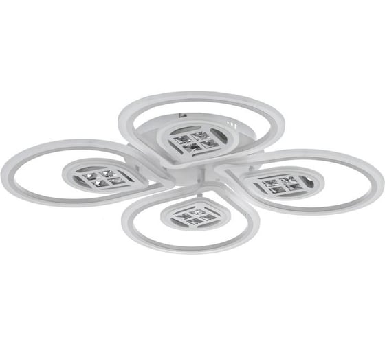 Люстра BayerLux с ПДУ 1155/8WT LED 192Вт 3000-6000К диммер белый 80х80х8 см 5250759