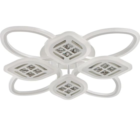 Люстра BayerLux с ПДУ 1162/8WT LED 160Вт 3000-6000К диммер белый 70х70х10 см 5250777