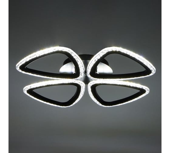 Люстра BayerLux с ПДУ 10023/4BK LED 104Вт 3000-6000К диммер черный 60х60 см 5177751