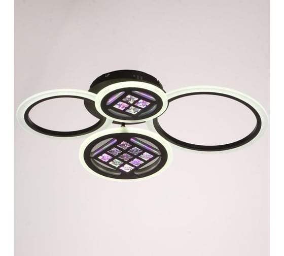Люстра BayerLux с ПДУ 1158/4CF LED 116Вт 3000-6000К диммер кофе 63х45х12 см 5250767