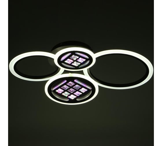 Люстра BayerLux с ПДУ 1158/4CF LED 116Вт 3000-6000К диммер кофе 63х45х12 см 5250767