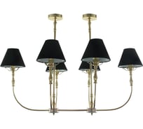 Люстра HIPER 6хE14х40Вт BLACK/GOLD H145-6
